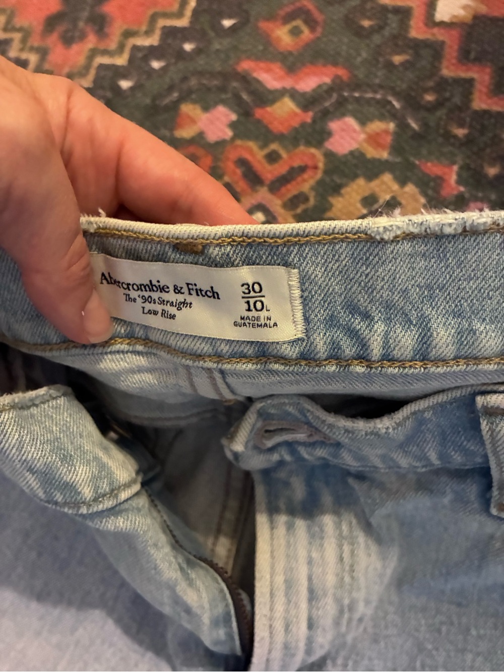 Abercrombie & Fitch Light Blue Boyfriend Jeans - Picture 3 of 6